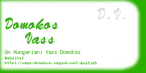 domokos vass business card